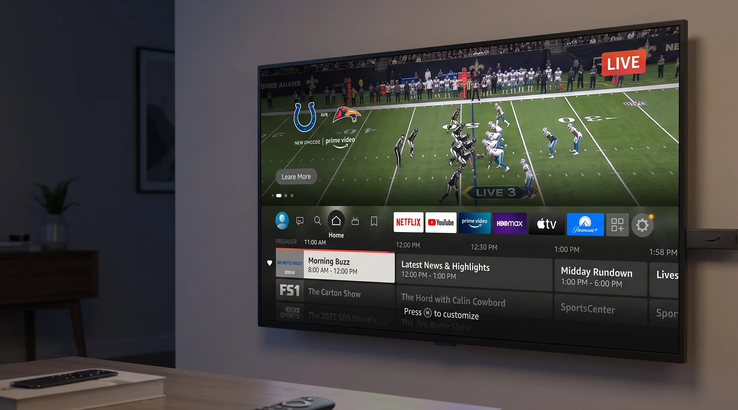 Interfaz de Fire TV Stick